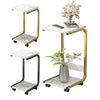 Plant Pot Stand Flower Vase Rack Shelf Coffee Side End Table Nightstand On Wheel