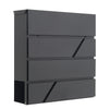 Letter Post Mail Box Metal Wall Door Gate Fence Garden Home House Lockable
