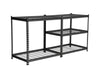Rhino Racking Wire Shelving Unit, Black, 1000kg Load Weight, 183x90x60cm