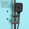 Rainfall Shower Head Set Push Button High Pressure Multiple Water Spray Modes
