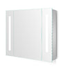 Wall Mounted Shaver Socket LED Bathroom Mirror Cabinet Illuminated Lights Hotel