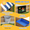 Kids Wooden House Designed Sandbox Children Outdoor Toy Set Garden Pit NEW UK