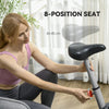 Stationary Exercise Bike 8 Level Magnetic Resistance Heart Rate Sensor Wheels