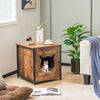 Industrial Cat Litter Box Enclosure Cat House Side Table Cat Washroom Furniture