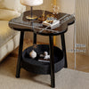 Flower Shape Bedside Table Small Side Table Shelf Bedroom Storage Furniture UK