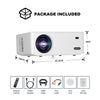 4K Projector 25000LMS 1080P 3D 5G WiFi Bluetooth Video Home Theater 250" Display