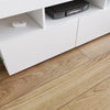 Modern White High Gloss TV Unit Cabinet Stand With Storage Drawers RGB LED Light