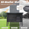 Weatherproof Wooden Outside Condo Feral Cat House w/ Foam Insulated