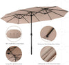 Large Parasols Patio Umbrella Outdoor Umbrella Double-Sided Market Umbrella 13ft