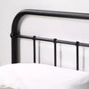 WHITE HOSPITAL STYLE METAL BED FRAME BLACK-BRASS-WHITE SINGLE TO KING