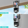 4K IP Camera PTZ Wifi Camera Dual Lens Security Cam Video Surveillance 32G Card