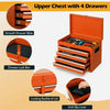 Rolling Tool Chest High Capacity Tool Storage Cabinet w/Lockable Wheels-Orange