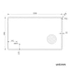 LED Bathroom Mirror with Demister Sensor Infrared Illuminated Light Wall Mounted