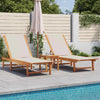 Loungers 2 pcs Grey Solid Wood Acacia and Z6Z7