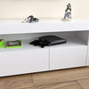 Modern White TV Stand High Gloss Doors Entertainment Unit Cabinet With LED Light