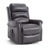 Recliner Armchair Electric Lift & Tilt Assist Chair Faux Leather Grey Mocha