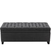 Large Chesterfield Storage Ottoman Bench Box Widnow Seat Stool Bedroom Footstool
