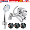 Luxury Bathroom Sink Bath Filler Tap Shower Mixer Taps Chrome with Hand Held Set