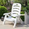 Plastic Garden Sun Lounger Outdoor Folding Day Bed Chair Beach Pool Recliner