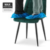 2PCs Velvet Dining Chairs Square Seat Design Dining Room chairs Green
