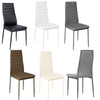 Metal Frame Dining Chair Set of 2 4 6 PU Leather Chairs Kitchen Dinner Seat New