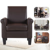 Leisure Faux Leather Accent Arm Chair Living Room Bedroom Comfy Single Sofa Seat