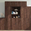 Storage Cabinet Brown Oak 70x42.5x225 Engineered Wood M4K7