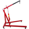 Red Garage 1 Ton Folding Engine Crane Stand Hydraulic Hoist Lift Jack Movable
