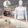 Men Mannequin Torso Upper Body Manikin Realistic Male Shop Window Display
