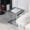 Nest Of 3 Nested Nesting Tables Side End Coffee Table Wooden for Living Room