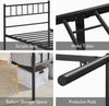 New Metal Bed Frame 3ft Single Platform Bedroom Furniture UK