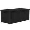 460L Garden Storage Box, Waterproof Resin Deck Box, Lockable Outdoor Container