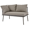 GARDEN FURNITURE SET 5 SEATER OUTDOOR CONSERVATORY LOUNGE CORNER SOFA WITH TABLE