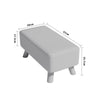 Linen Upholstered Shoes Bench Footrest Foot Stool Ottoman Seat with 4 Wood Legs