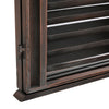 Rustic Window Style Louvered Wall Mirror Metal Framed Mirrors Indoor Outdoor