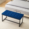 Velvet Padded Ottoman Stool Bed Bench Dining Bench Multicolor Livingroom Bedroom