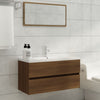 ARKEM Sink Cabinet Brown Oak 90x38.5x45 Engineered Wood,Vanity Unit with B3O0