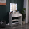 Dressing Table With 2 Drawers 9 LED Bulbs Mirror Vanity Bedroom Tables Desk