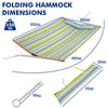 Folding Double Size Hammock Outdoor Quilted Hammock with Detachable Pillow