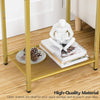 Side Table Bedside Table Tempered Glass Coffee Table 40 x 30 x 55 cm End Table