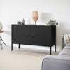 Living Room Metal Cabinet TV Stand TV Console Storage Unit Sideboard Cupboard