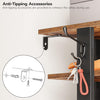 Tall Narrow Wooden Shoe Rack 8-Tier Storage Organizer with Hooks Industrial