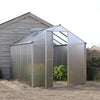 4/6/8/10*6FT Walk-In Transparent Sheets Greenhouse Plant Grow Galvanized Alumini