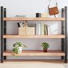 BaraSh Wall Shelf Brown 140x60x(2-6) Treated Solid Wood Oak,Wall Shelves, W7K7