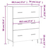 Sideboard, Storage Cabinet for Hallway Living Room, Cupboard with Storage, P9Y2