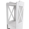 Free Standing White Toilet Paper Roll Holder Stand Bathroom Storage Cabinet Unit