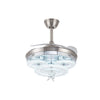 Chic LED Ceiling Fan Modern Chandelier Lamp Living Room Bedroom Pendant Light