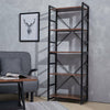 Bookcase Rustic Bookshelf Book Shelving Unit Wood Display Rack Storage Organiser