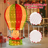 4.5FT LED Christmas Santa Claus with Hot Air Balloon Pre-lit Xmas Decoration