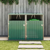 Garden Metal Bin Shed Double Wheelie Bin Storage Cover Rubbish Dustbin 2 Shed UK
